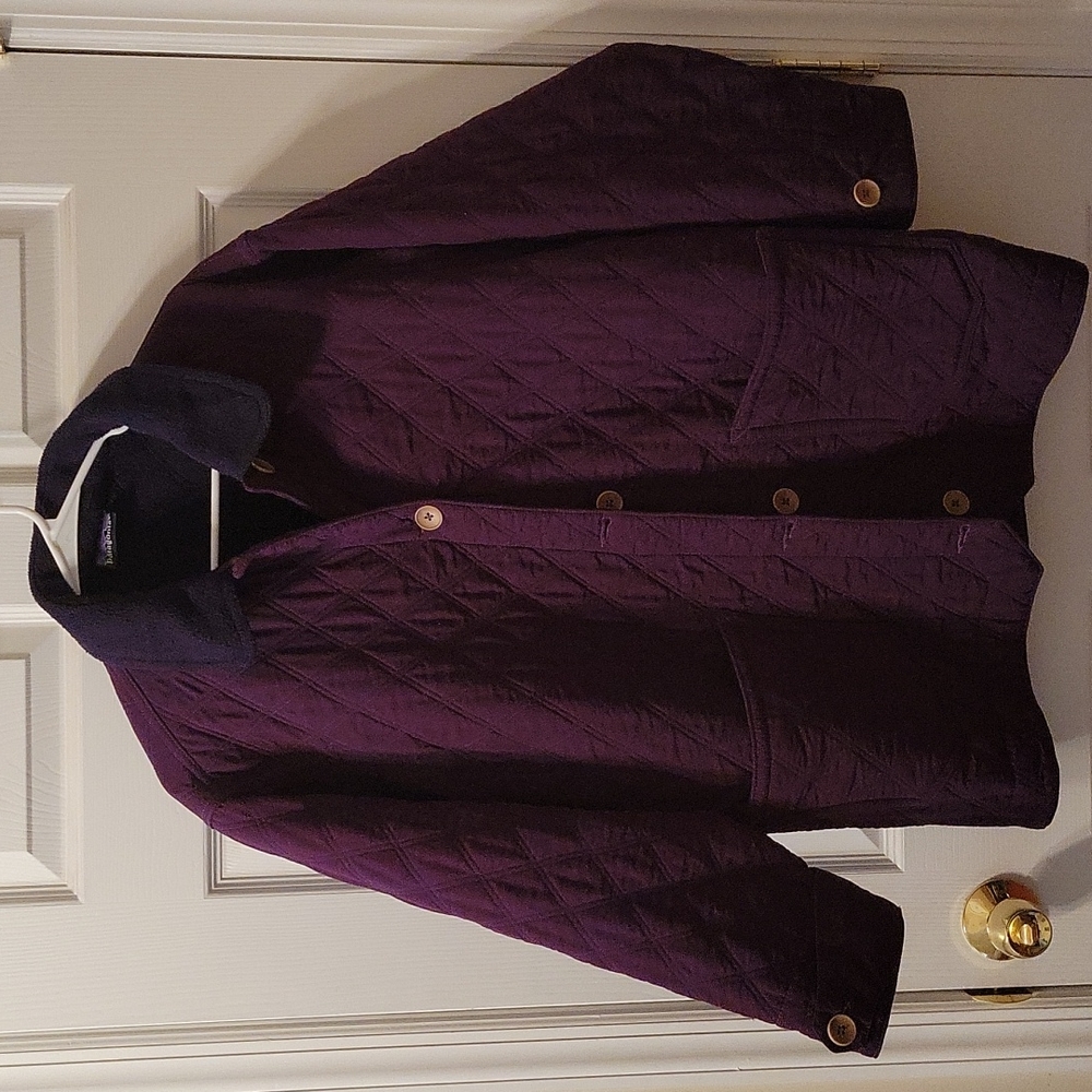 Patagonia Vintage Quilted Jacket Purple Coat